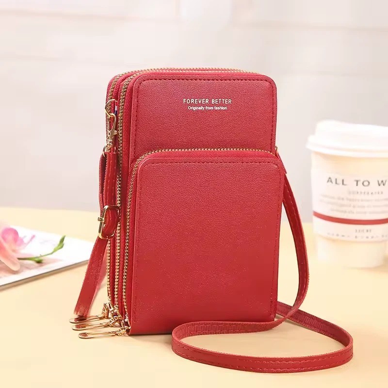 Small Crossbody Cell Phone Purse with Large Touch Screen for Women Mini Handbag
