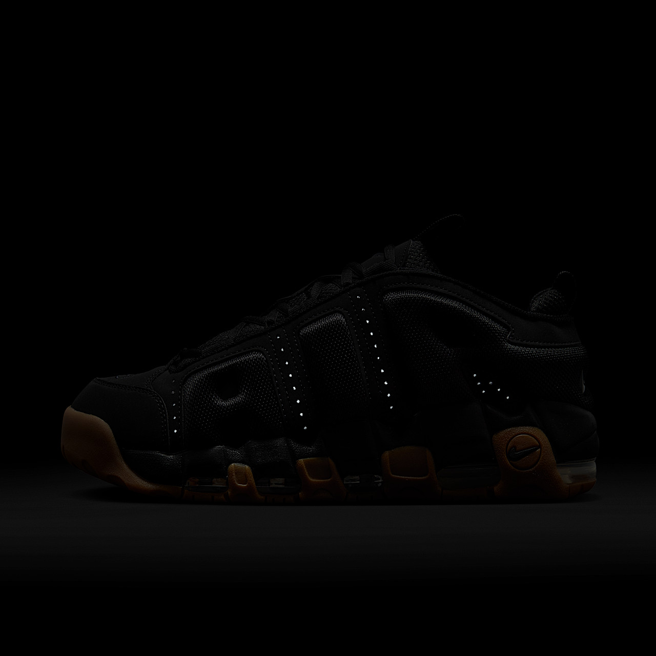 Nike Sneakers Air More Uptempo Low Black Gum FZ3055-003