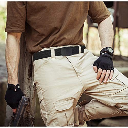 Men’s Nylon Web Belt – No Metal, Nickel-Free, Tactical Hiking Belt, Adjustable
