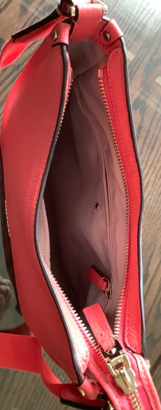 Kate Spade Pink Medium Leather Roulette Messenger Bag NWOT