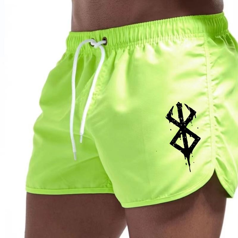 Men’s Quick Dry Swim Shorts Beach Board Shorts with Pockets Breathable Surf