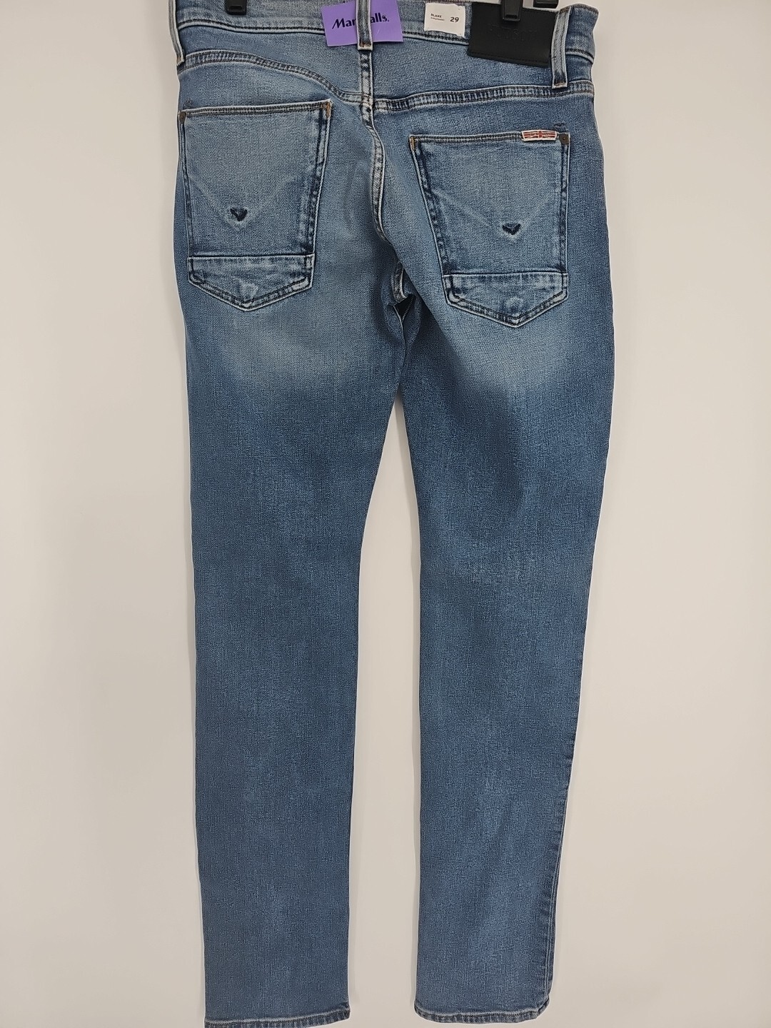NWT Hudson Mens Blake Slim Zip Fly Straight Leg Jeans Size 34 Tracker Wash