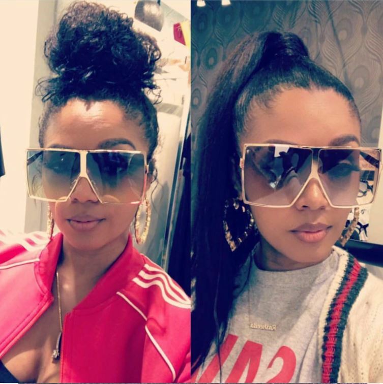 Sunglasses Flat Top Huge Big Oversized XXL Square Women “Lauren” Mirror SHADES