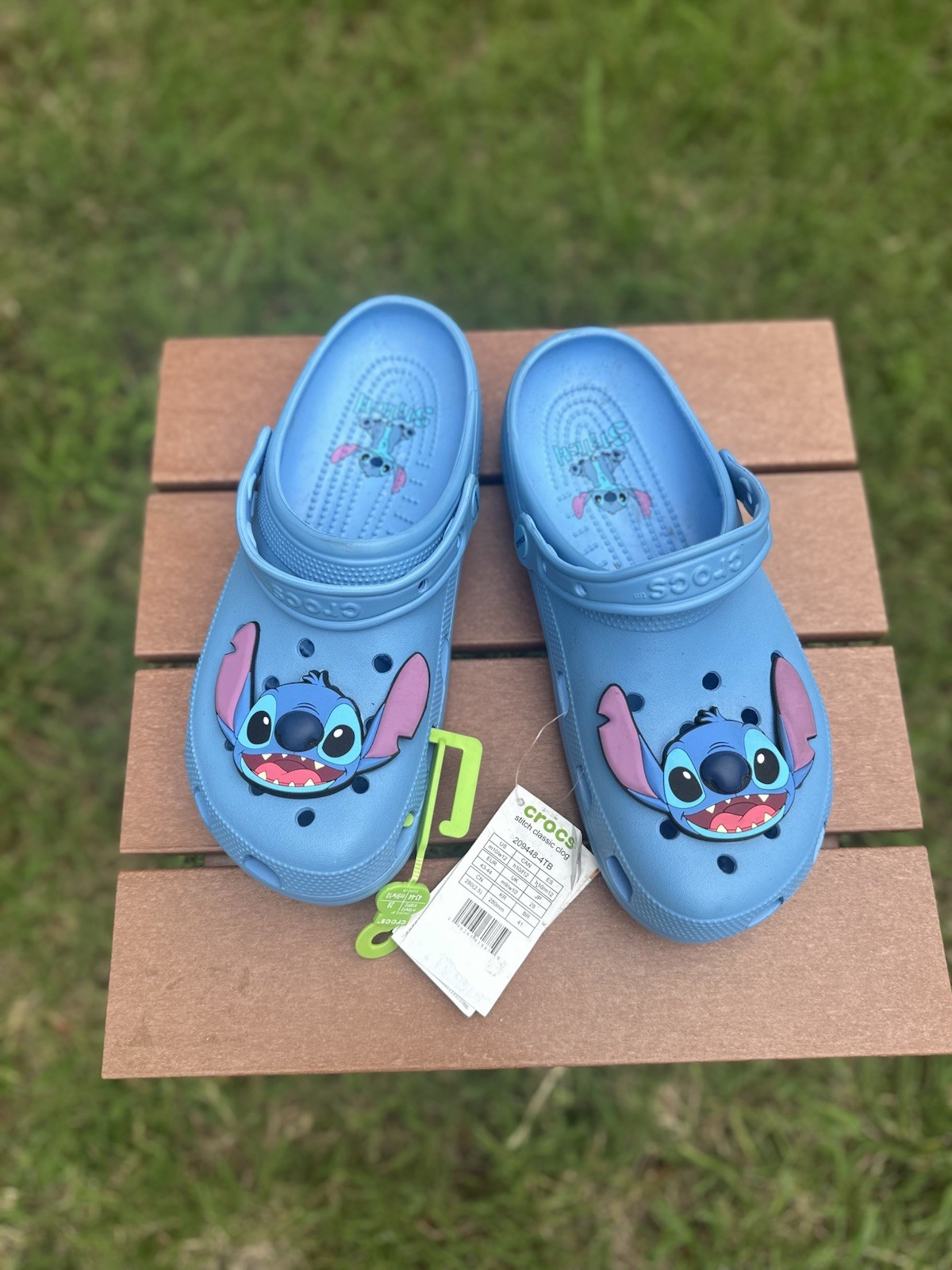 New Crocs Disney Lilo & Stitch M10 W12 Shoes Blue Slides Comfort Sandals