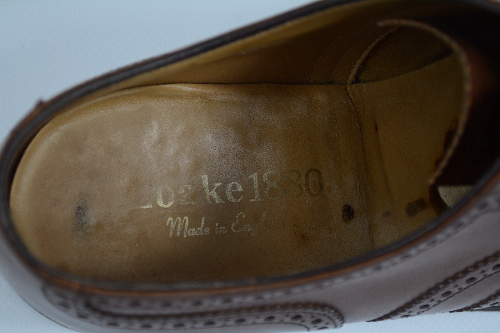 Loake 1880 Buckingham Brown Oxford Shoes UK 8.5 EU 42.5 US 9.5 Made In England