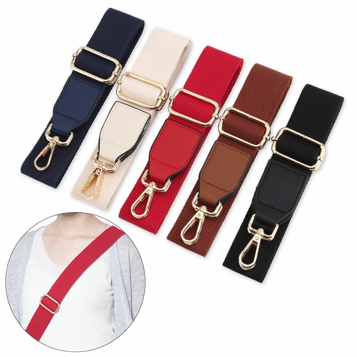 Wide Shoulder Bag Belt Strap Crossbody Adjustable Replacement Handbag Handle NEW