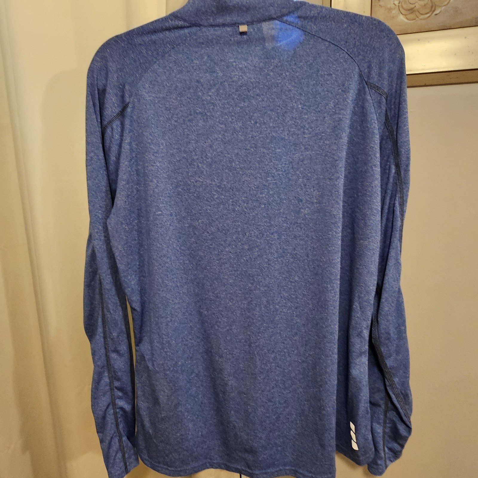 The Elevate Womens 1/4 Zip Athletic Layer Pullover Taza Heather Knit Sz XL/TG