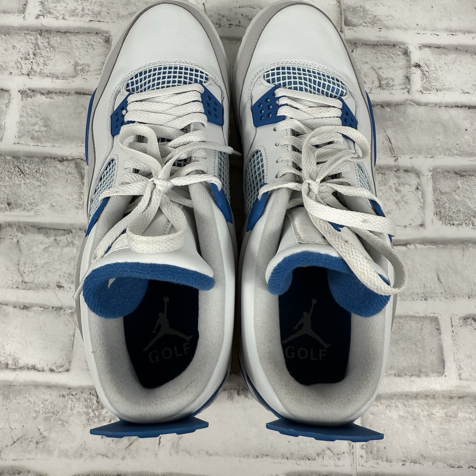 Nike Jordan 4 IV Retro Military Blue Golf Shoes Mens Sz 13 CU9981-101 Brand New