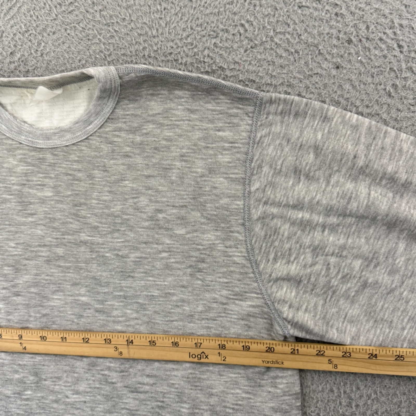 Vintage Tee Jays Sweatshirt Mens Large Gray Crewneck 80s Blank Sport Outdoor USA