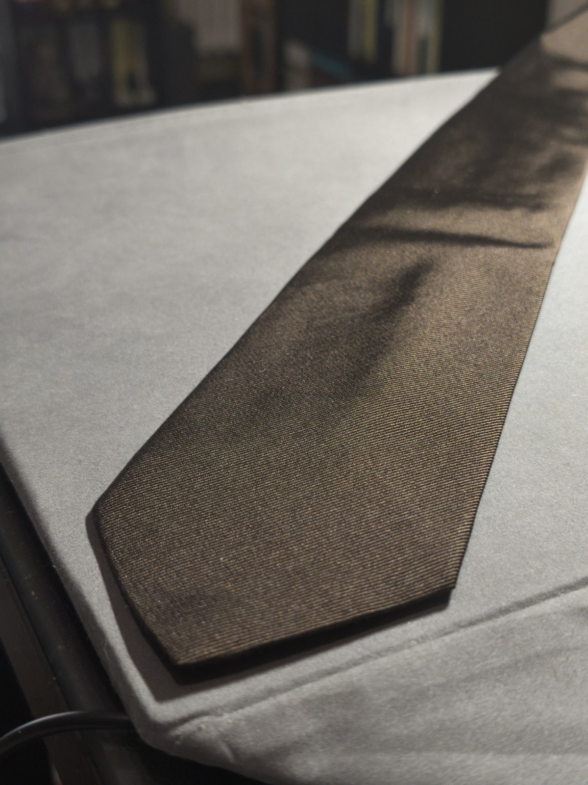 Corneliani Trend – Brown Solid Color Silk Tie Made in Italy