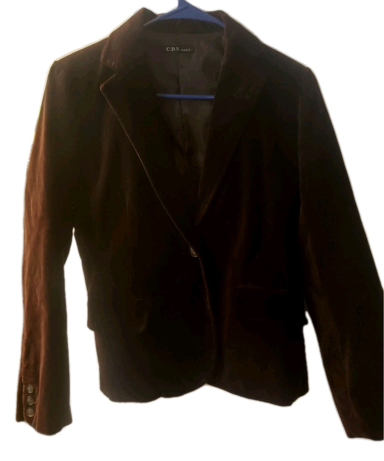 CDS Basic Jacket Coat Dress Brown Blazer Womens Size Small