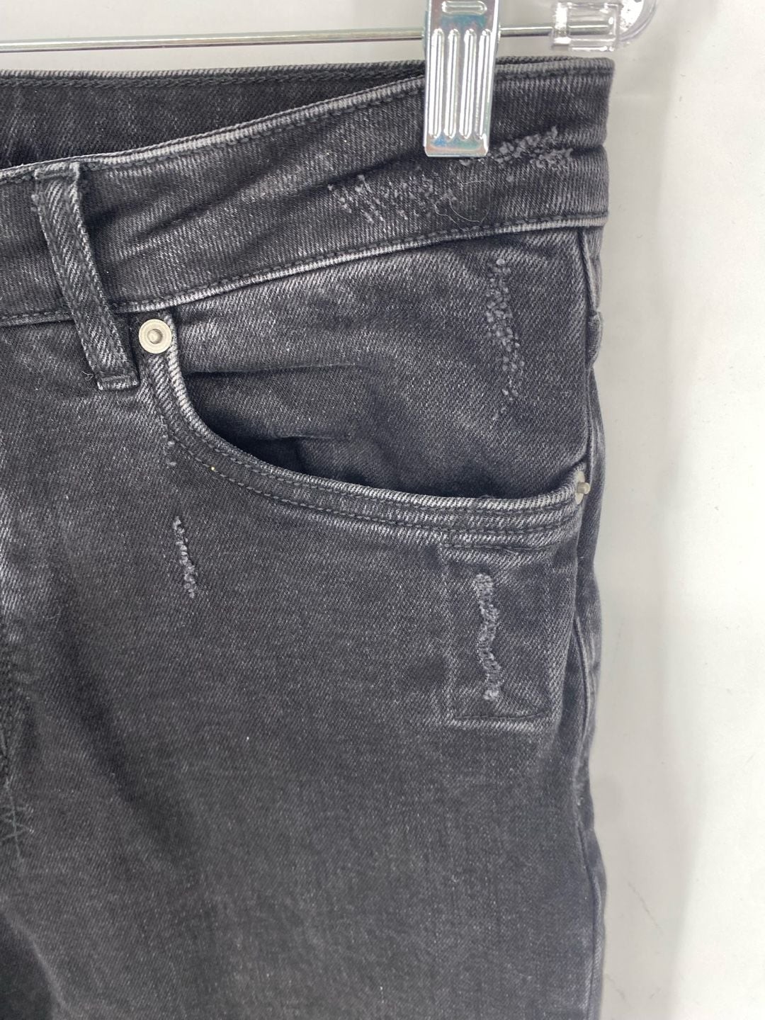 Ksubi Chitch Boneyard Black Distressed Slim Jeans Size 33 inseam is 31”
