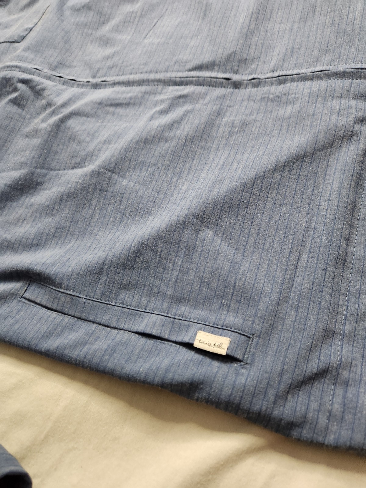 Travis Mathew Surfside Reversible Jacket Mens Sz Medium Blue Black Full Zip NEW