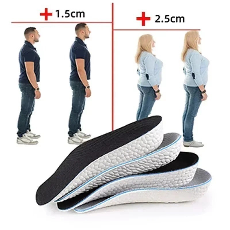 Shoe Insoles Inserts Pad Invisible Height Increase Heel Lift Taller Men Women US