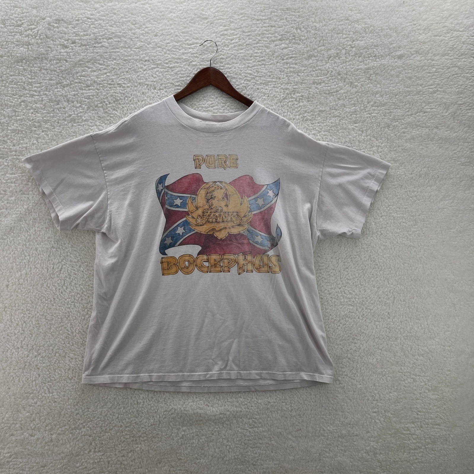 Vintage Hank Williams Jr Shirt Mens XXL White Tee Pure Bocephus USA Made Country