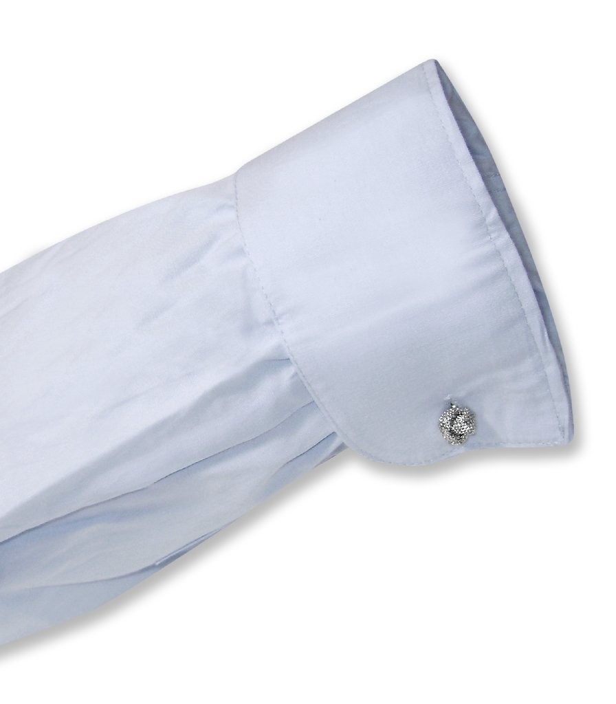 Biagio Mens 100% COTTON Solid POWDER BLUE Color Dress Shirt sz 19 36/37