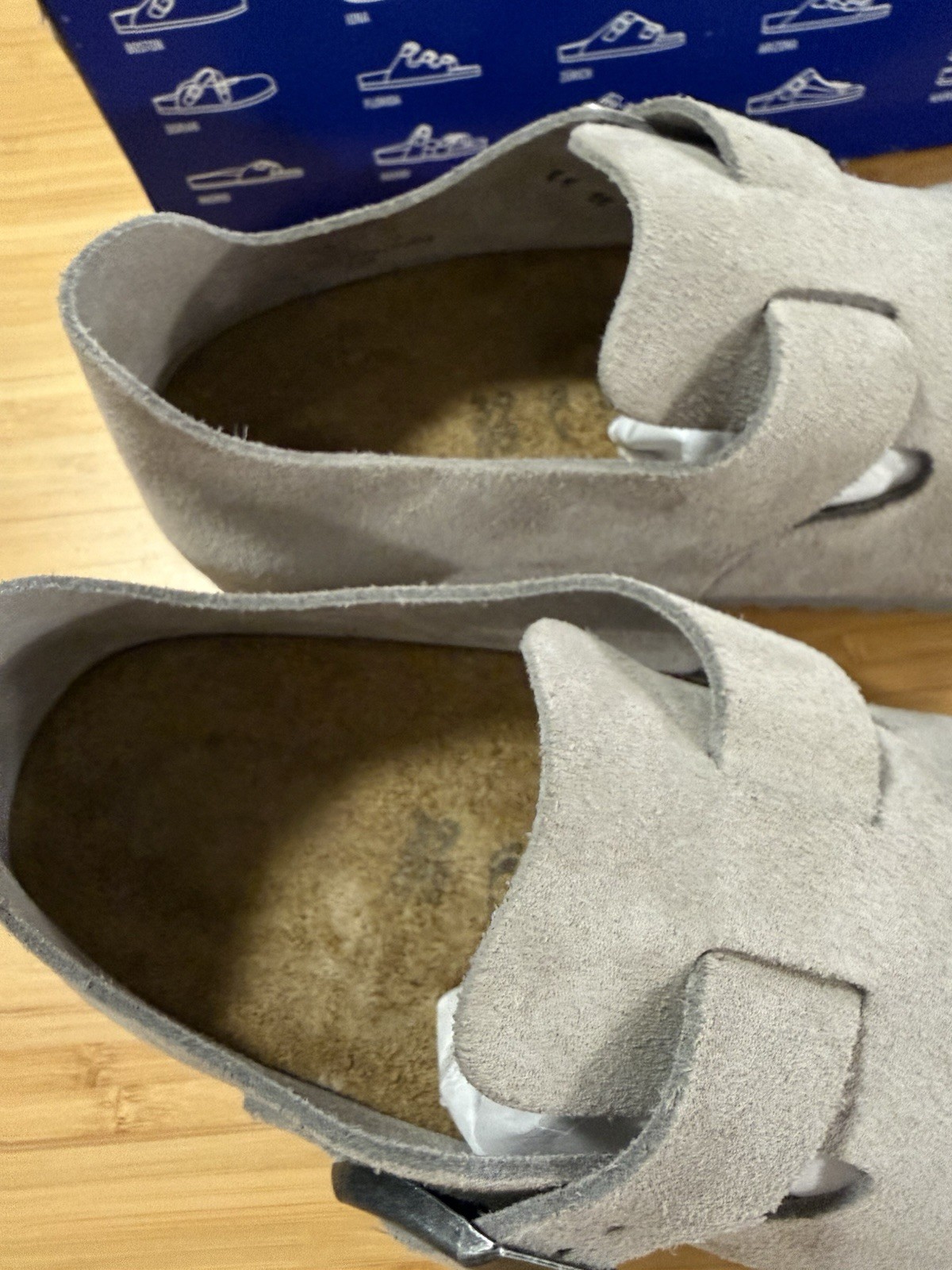 Birkenstock London Suede Leather Stone Coin EU39/W8-8.5 Medium/Narrow EUC