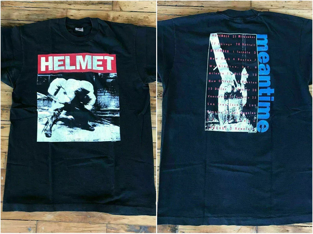 HELMET MEANTIME GRUNGE BAND TOUR T Shirt Full Size S-5XL FH913