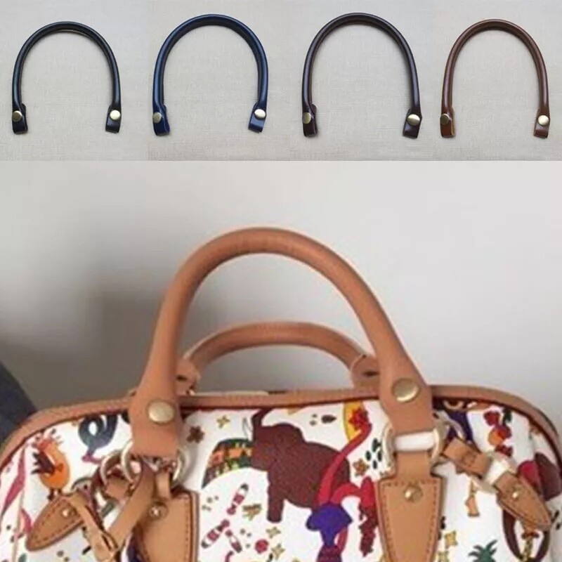2PCS Leather Bag Handles Replacement Shoulder Bag Handbag Tote Bag Strap Handle