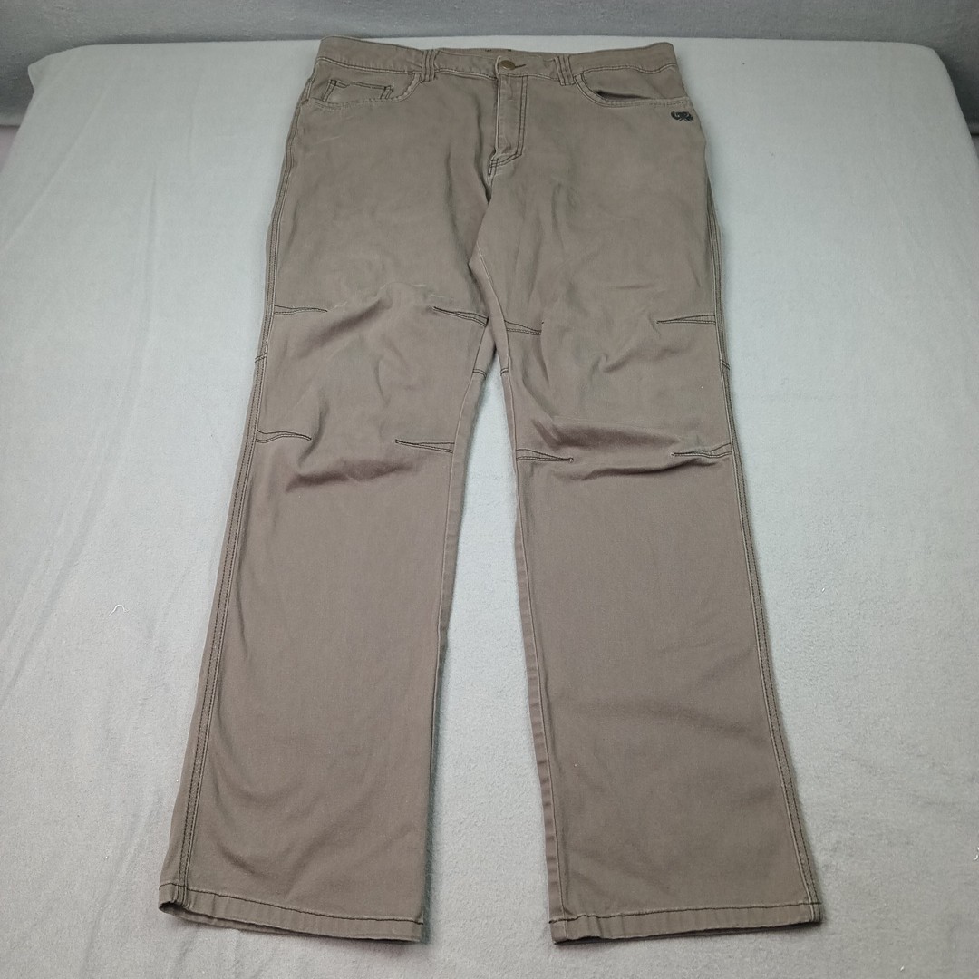 Carlos Ray Men’s Pants Tactical TD Apparel 38×34 Brown Stretch