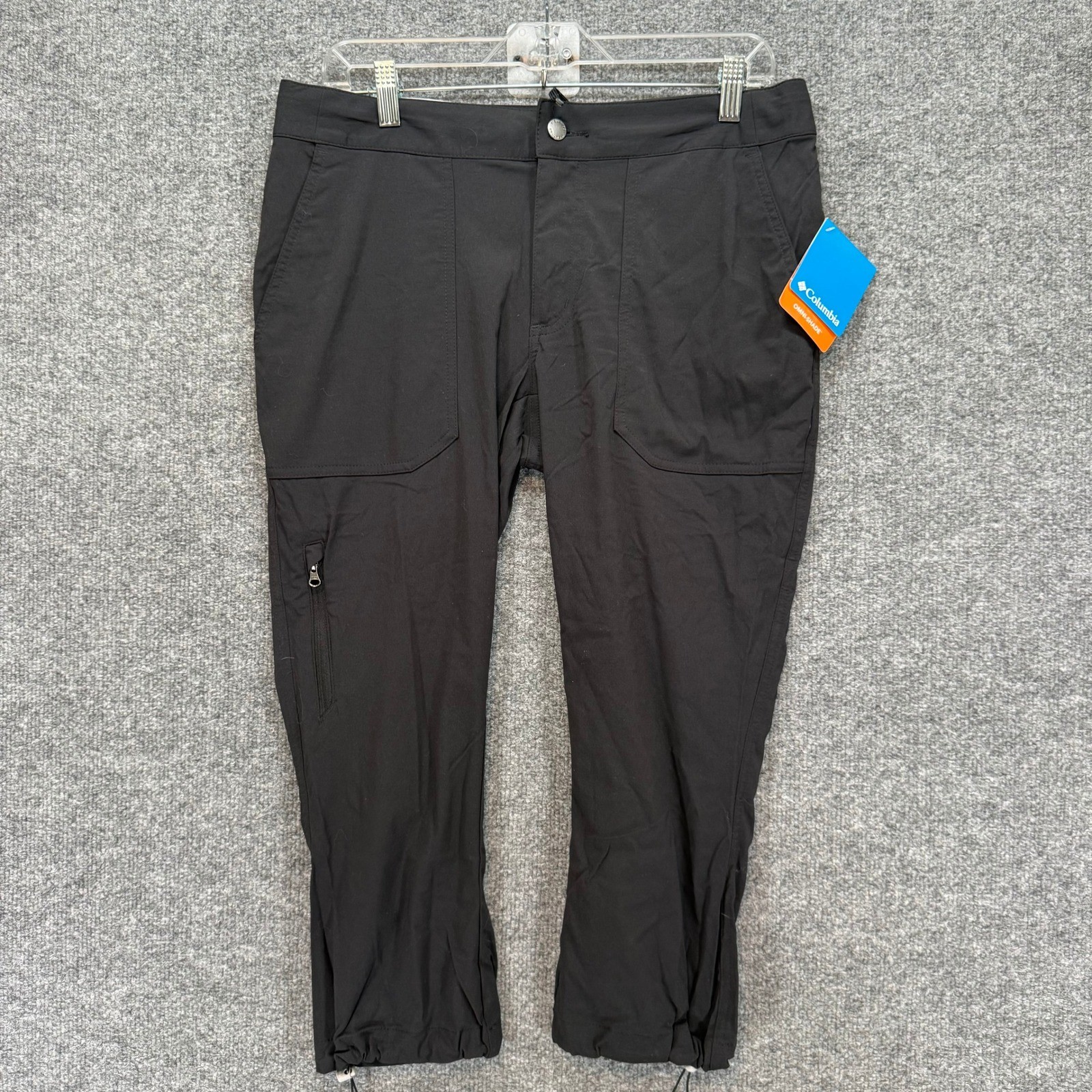 Columbia Climber Canyon II Capri Pants Womens 8 Black Omni-Shade Hiking NEW