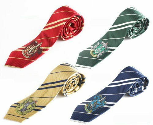 For Harry Potter Halloween Gryffindor Slytherin Hufflepuff Ravenclaw Necktie Tie