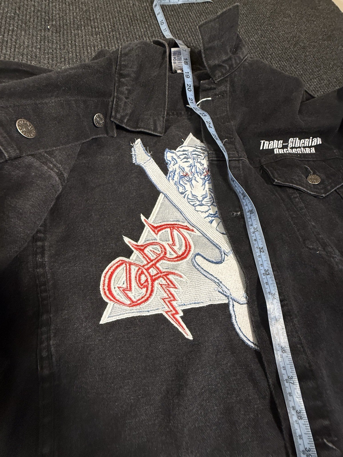 1990 s Trans Siberian Orchestra Biack Denim Tour Jacket