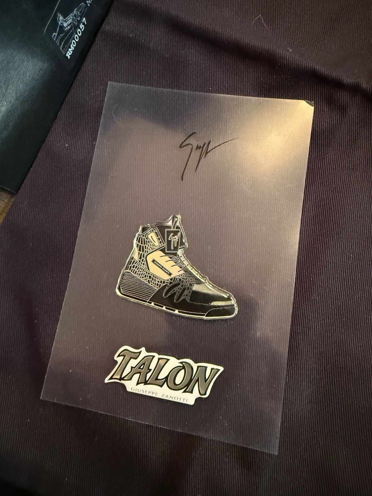 Giuseppe Zanotti Talon High Top Sneakers Nero Black RM00057 Size 43 New