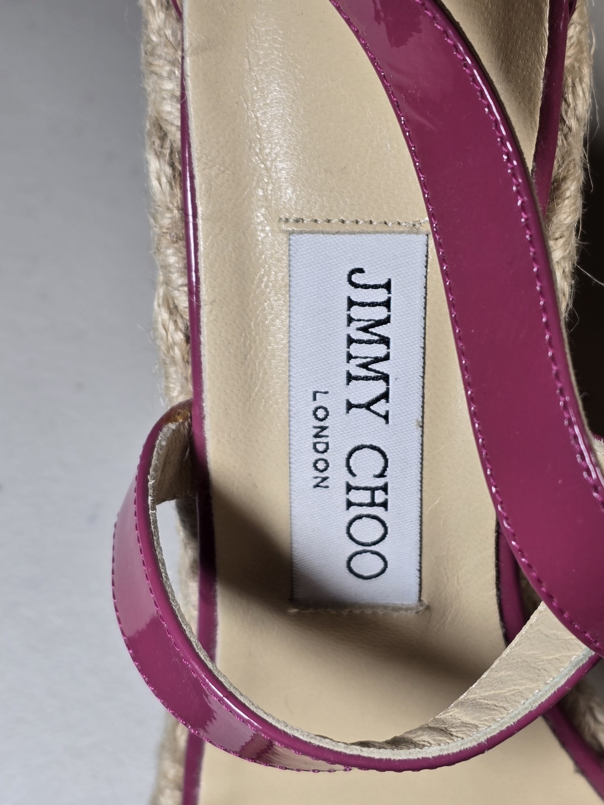 Jimmy Choo Hi Heel Wedge Sandal Pink Strap Size 39 New Other