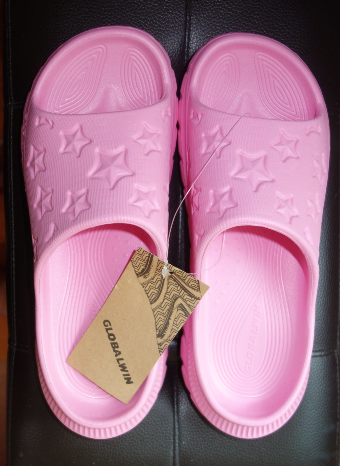 GLOBALWIN Sports Recovery Indoor Outdoor Pink Slides For Women Eva Size 10 NWT