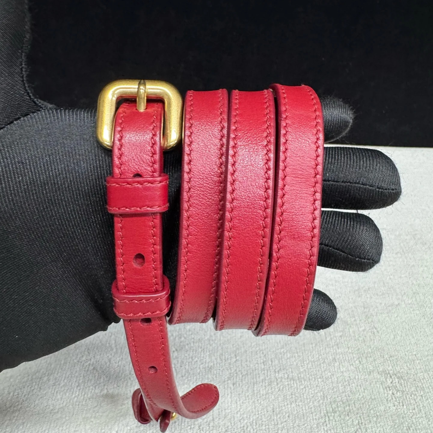 Prada Clutch Red Tessuto Nylon Calfskin (zs051826b5r)