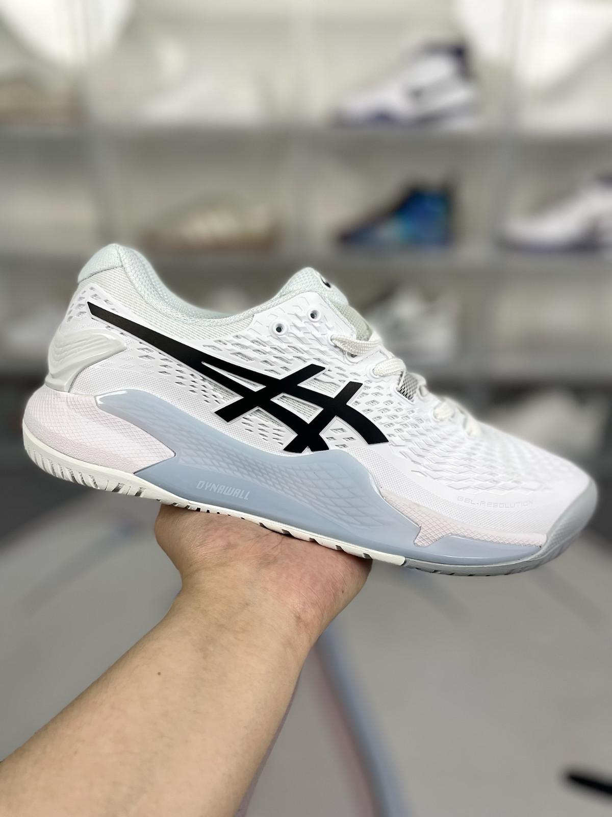 Asics Gel Resolution 9 White Black Men’s Comfort Shoes
