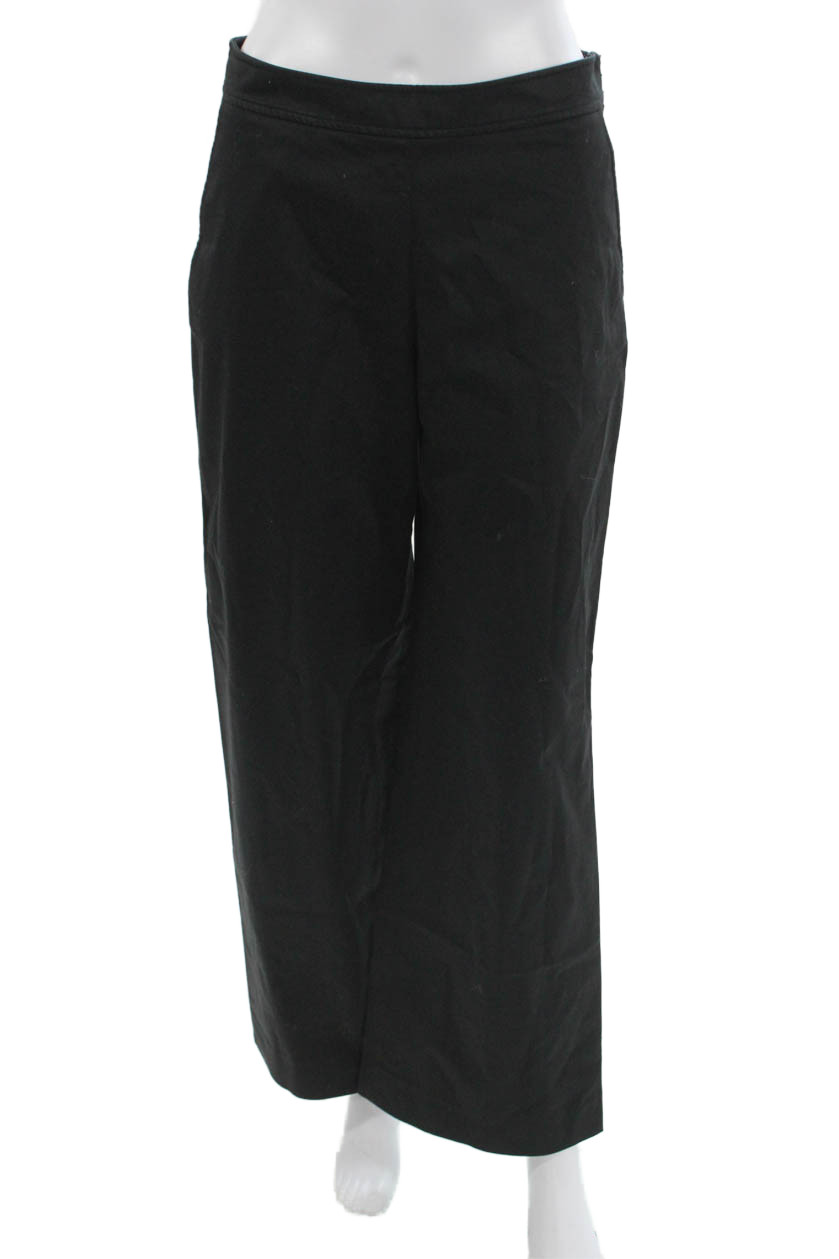 Carolina Herrera Women Dress Pants Black Zip 97% Cotton 3% Elastane Size 4