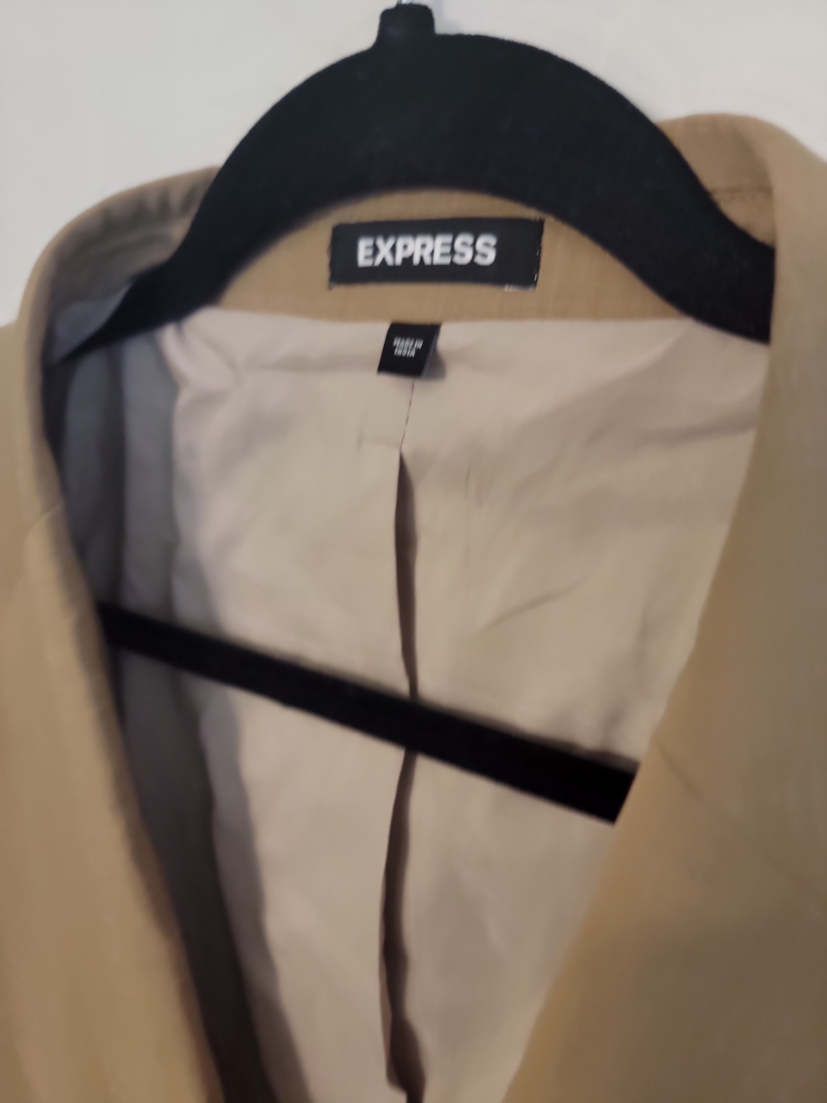 Express Mens New Suit Jacket 42R Slim Tan Blazer NWT