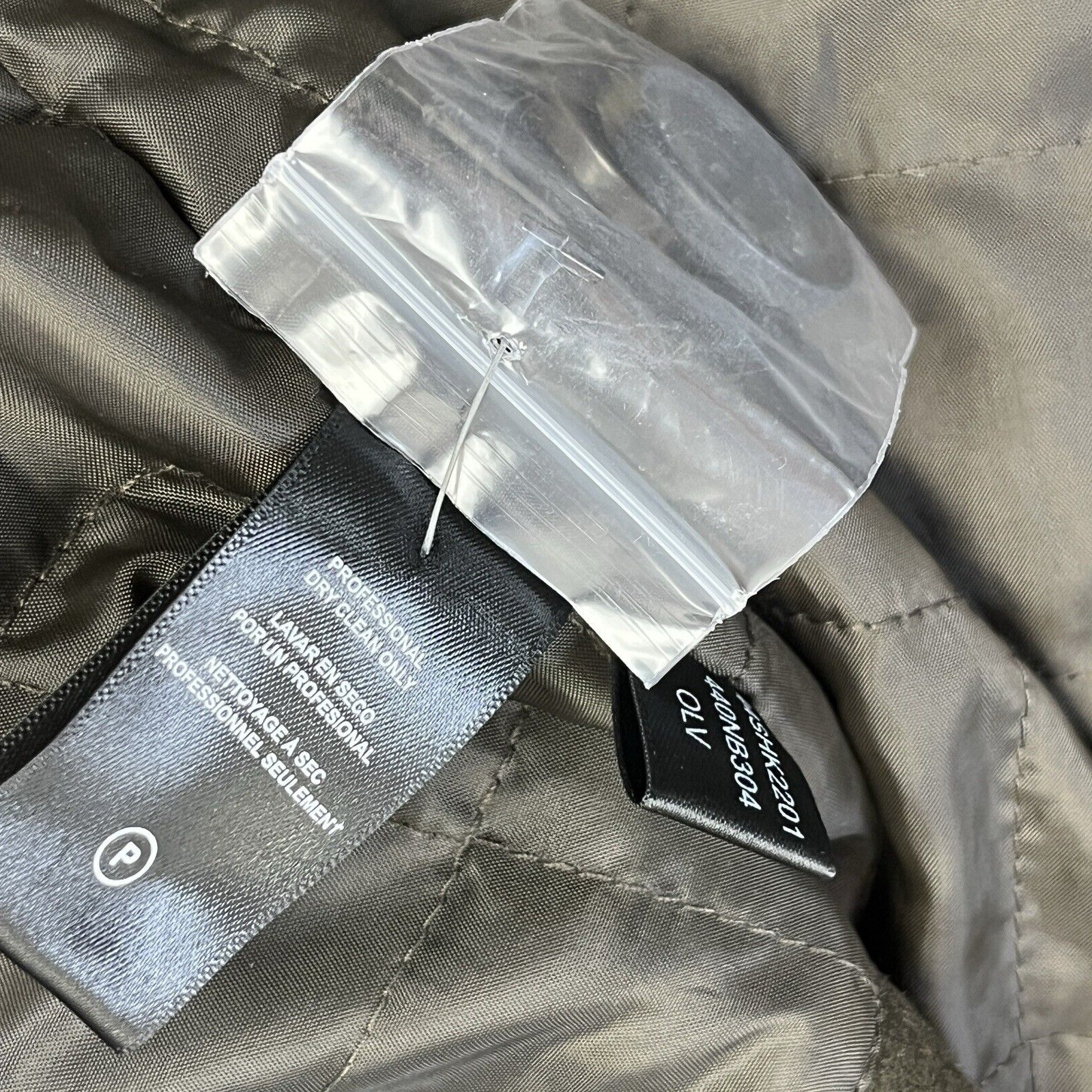 Kenneth Cole Men’s Double Breasted Wool Blend Peacoat Olive Medium NEW