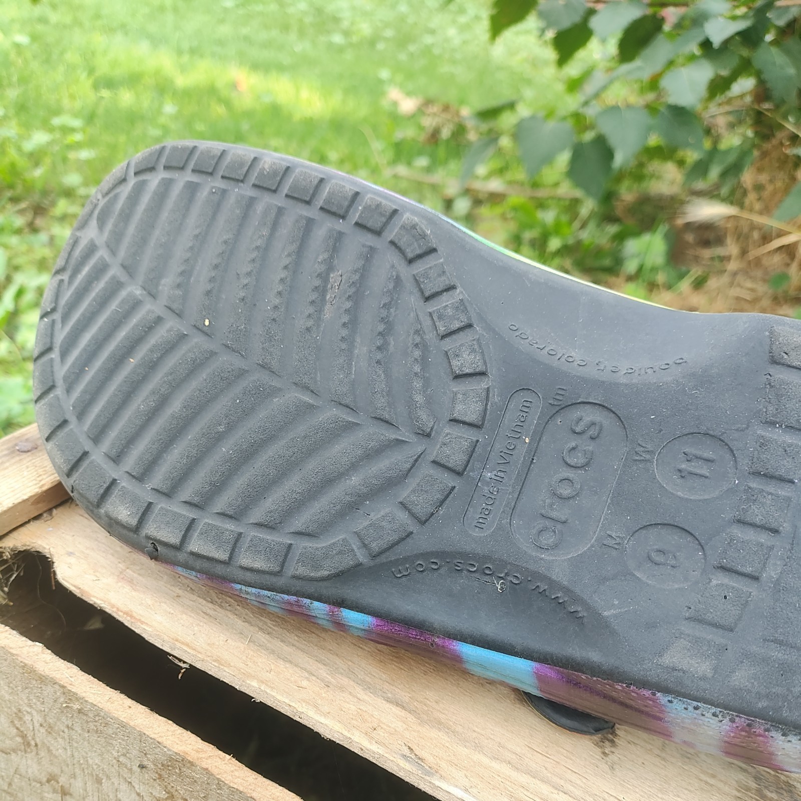 Crocs – Dual Comfort Fleece Lined Tye Tie Dye Clogs Men’s 9 Womens 11