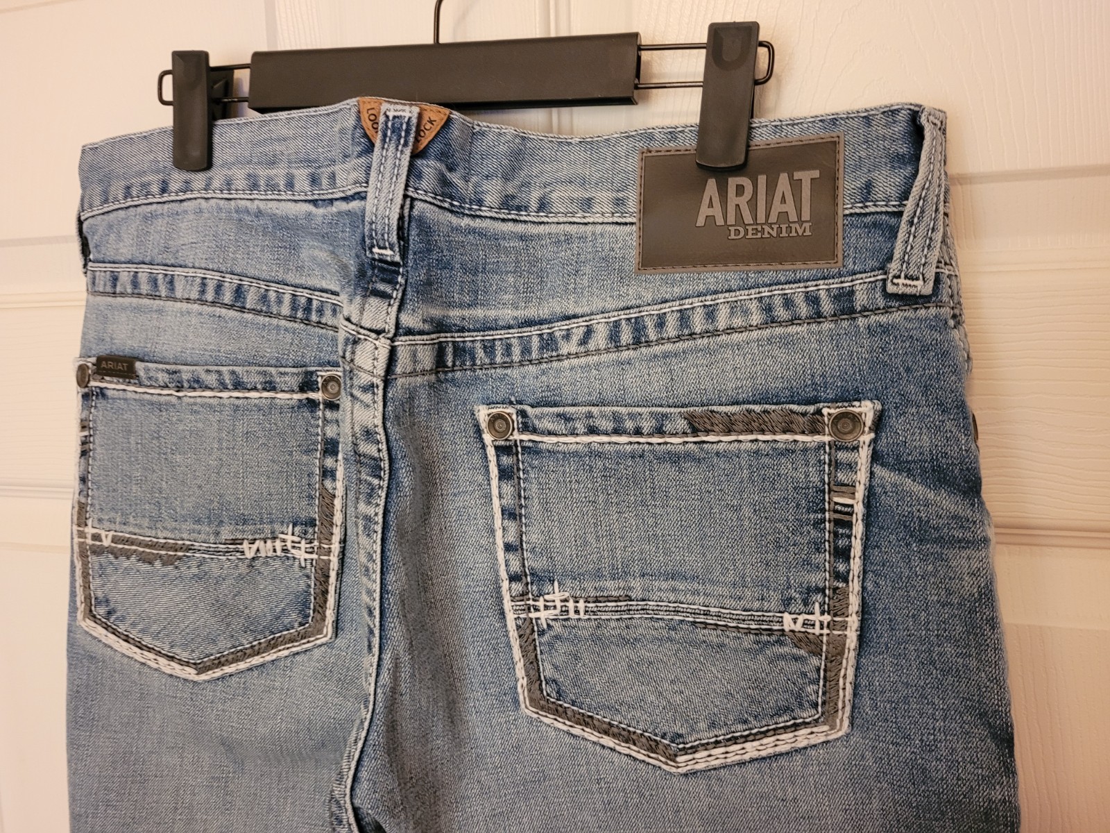 Ariat M2 Relaxed Boot Cut Jeans Mens Workwear Western Cowboy 34×31 READ