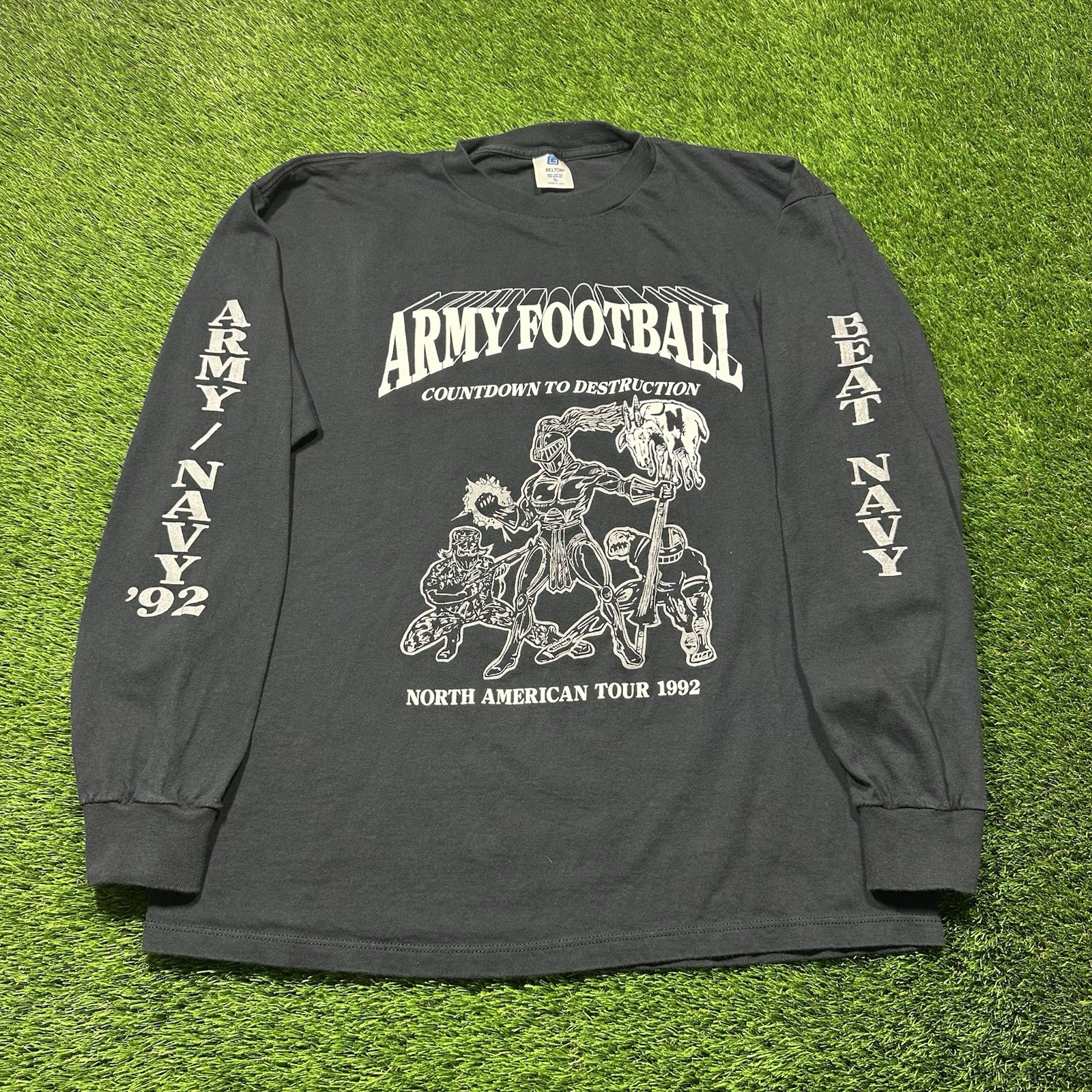 Army vs Navy 90s Long Sleeve Tee Shirts Vintage 90s Lot Of 3 XL Football Rare