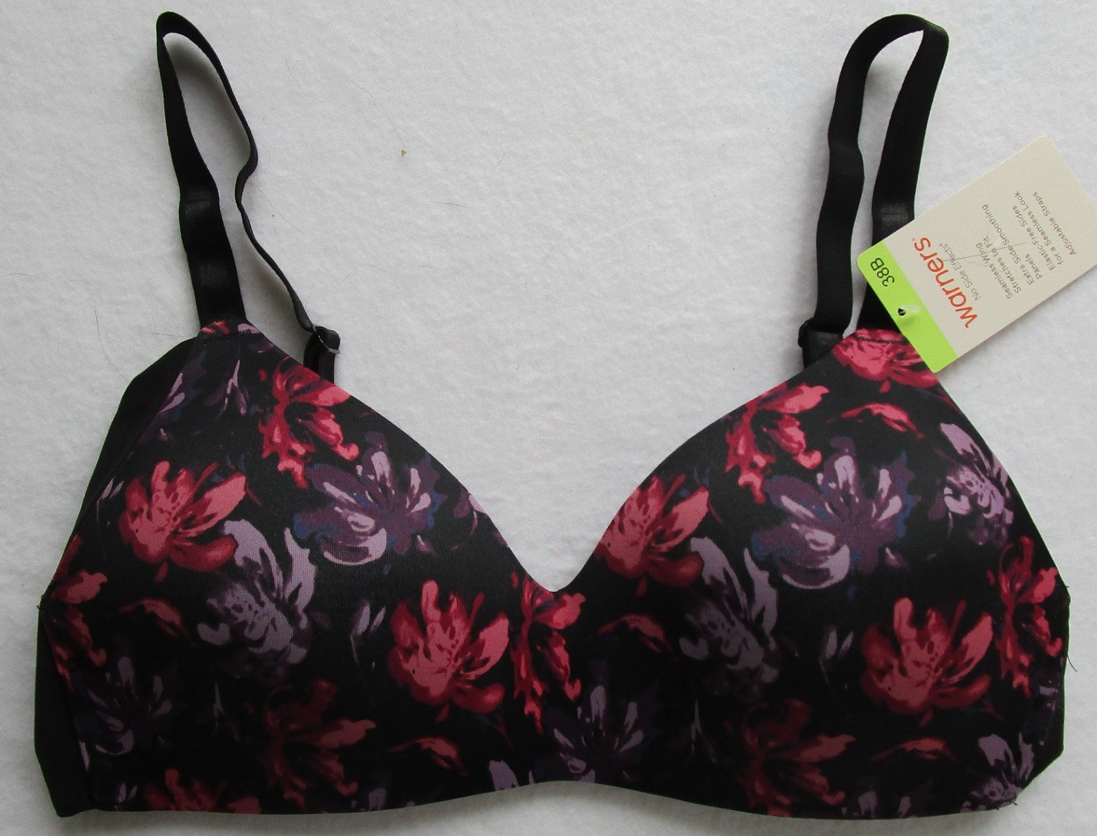 Warners No Side Effects Wireless Lift Lightly Lined Bra Style RM3061A Size 38 B