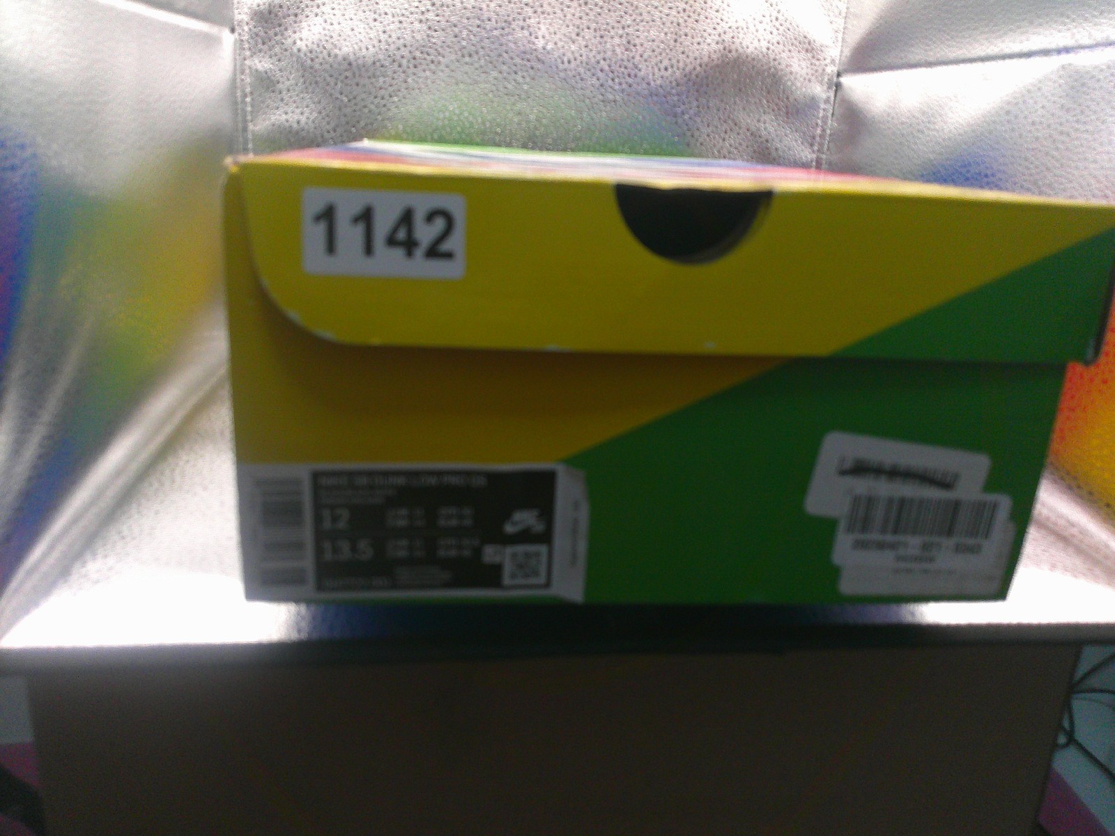 Nike SB Dunk Low Polaroid DH7722-001 Black White Multi Size 12 DS New with Laces