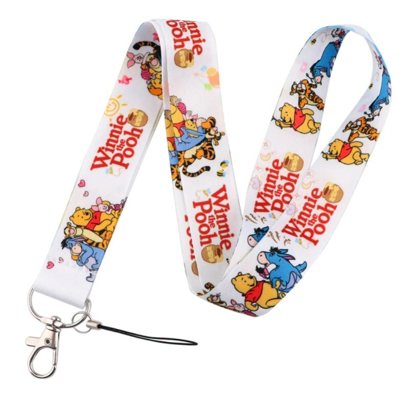 Winnie the Pooh & Friends Character Themed Lanyard ID Badge Holder Keychain