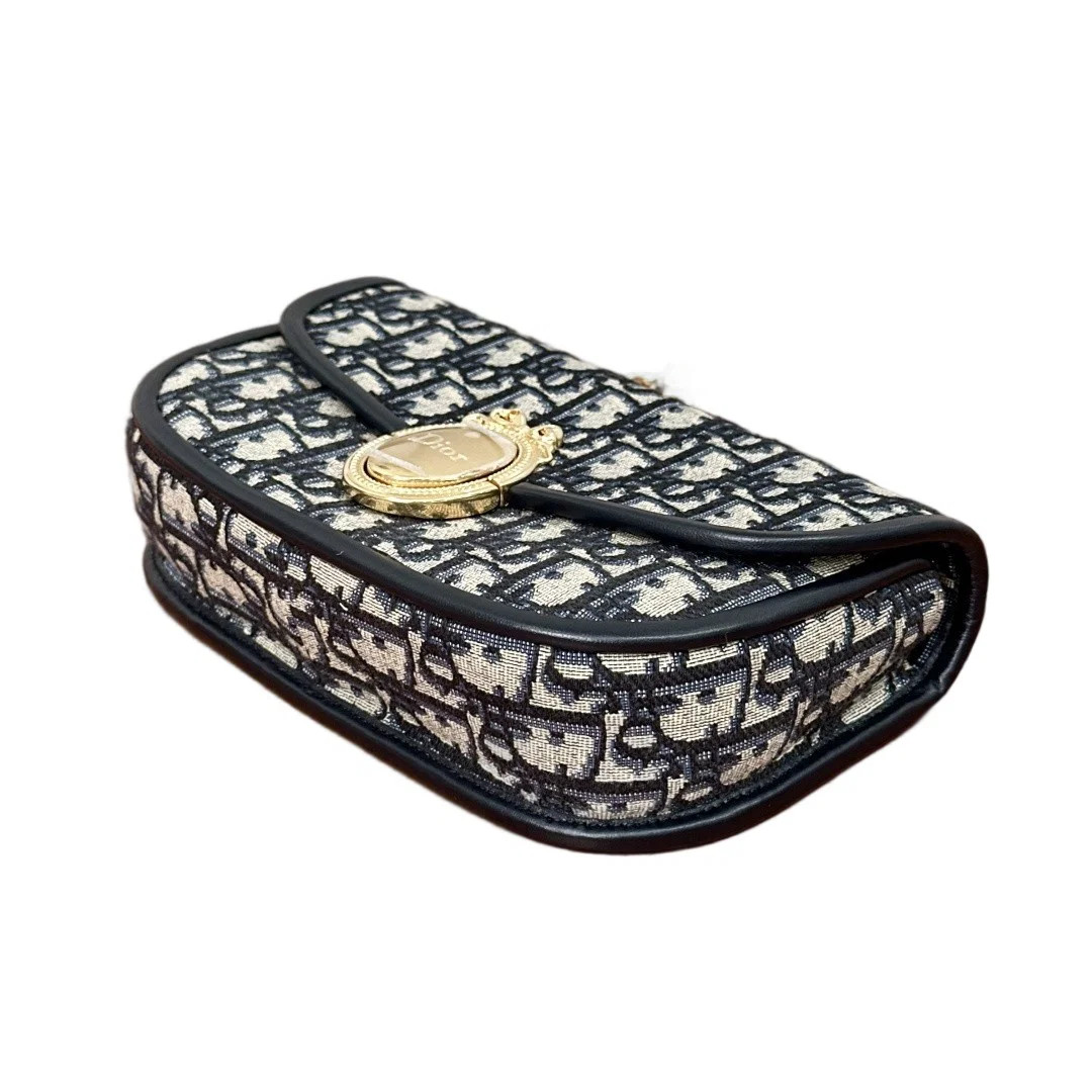 Dior Shoulder Bag Black Beige Navy Oblique (zz072426c4r)