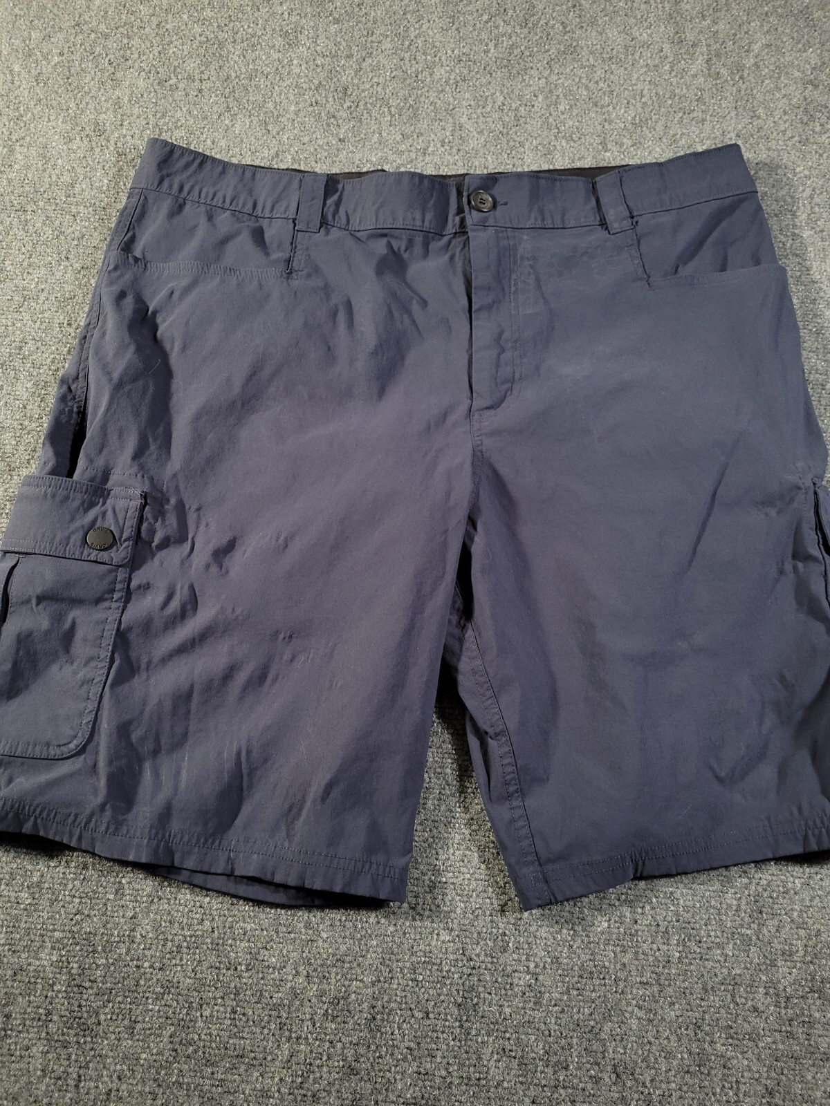 Orvis Shorts Men 40 Blue Voyager Cargo Golf Hiking Walking Performance Stretch