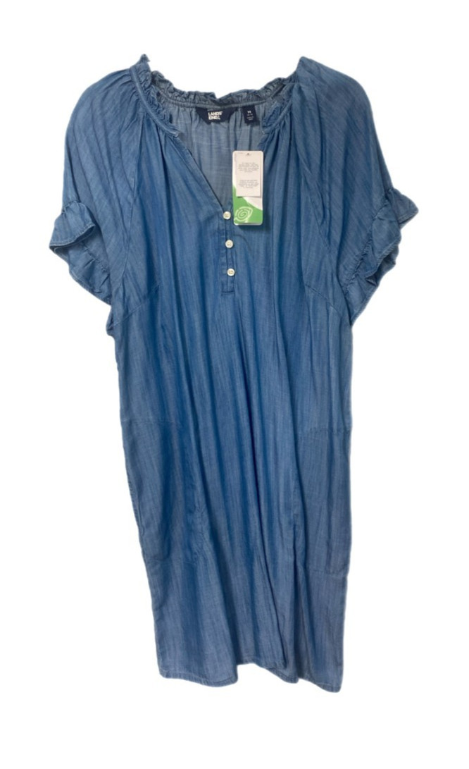 Land’s End Womens Shift Dress Blue Chambray XS, S, M, L, XL, NWT SHIPS FREE