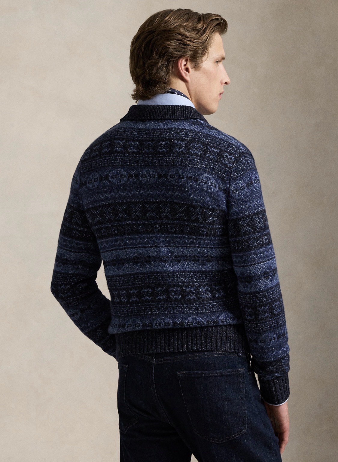 Polo Ralph Lauren Fair-Isle Wool-Linen Sweater