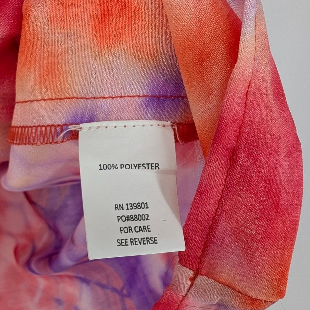 Zero Degrees Celsius Colorful Blouse Lightweight Anthro Boho Tie-Dye SZ medium