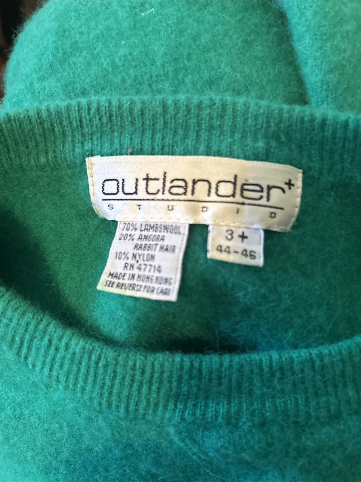 Outlander Studio Sweater Women’s Sz M 44/46 Wool Angora Rabbit Hair Read