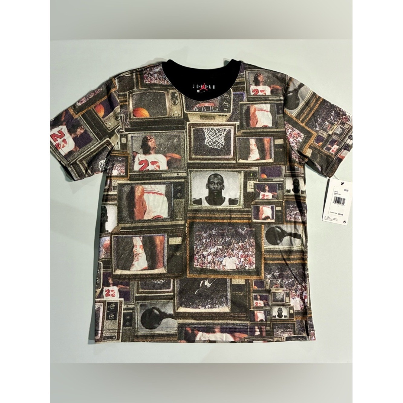 Jordan Vintage TV Collage Tee Boys