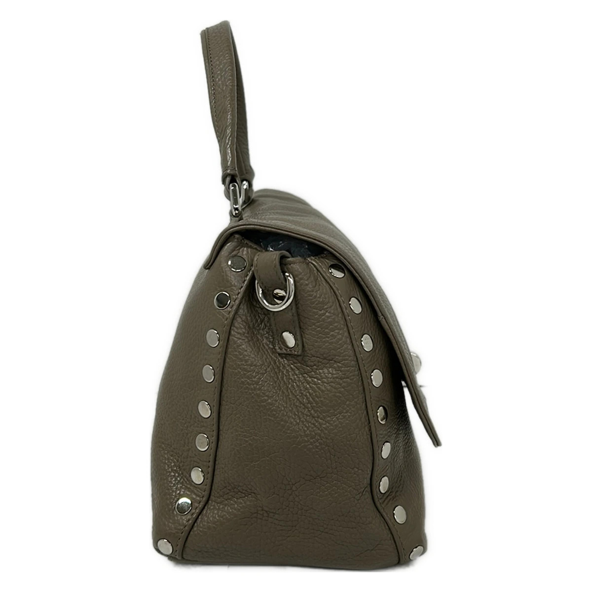 ZANELLATO Postina S Gray Beige Leather Handbag