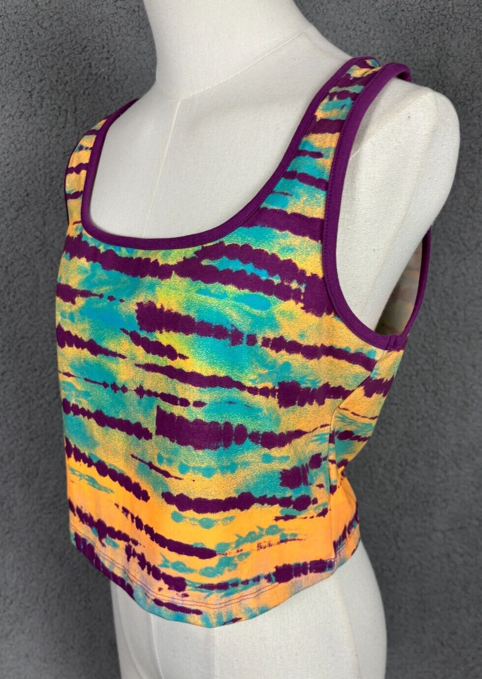 Puma Tie Dye Tank Top 95% Cotton 5% Spandex Large Multicolor New With Tag’s.